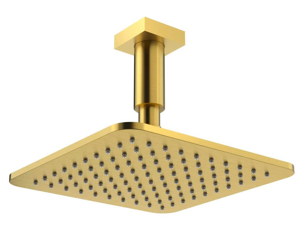 Perflex Metais agrega chuveiro dourado escovado a sua linha Color Dom